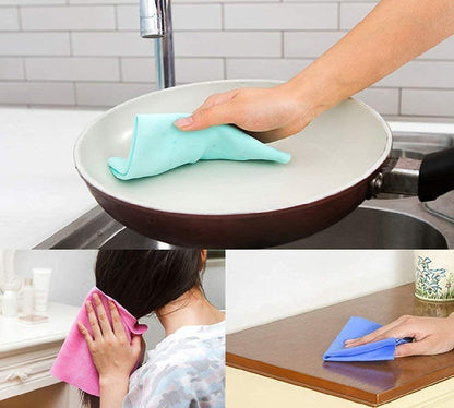 SCOPLIFE Magic Towel for Kitchen Cleaning Car Cleaning Reusable Absorbent Water, Unique Living Towel, Super Absorbent, Chamois Leather Wipes Wet and Dry PVA Fiber Cloth