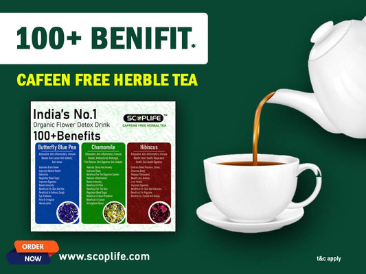 COMBO PACK SCOPLIFE HERBLE TEA I BUTTERFLY(25gm) I HIBISCUS(50gm) I CHAMOMILE(30gm)